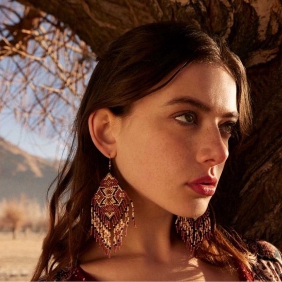 Jewelry - New With Tags 
COYOTE BEADED EARRINGS
Beautiful tribal inspired Boho